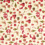 Cotton poplin Christmas Signs, cream