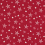 Popeline katoen christmas star, rood