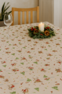 Cotton poplin Christmas Time, cream