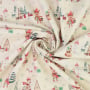 Baumwoll Popeline Christmas Wishes creme