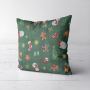 Cotton poplin Cosy Christmas, dark green
