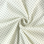 Katoen Cottage dots, wit zwart