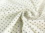Katoen Cottage dots, wit zwart