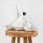 Katoen Cottage dots, gebroken wit, grijs