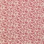Tissu coton popeline Cottage Roses, naturel, rouge