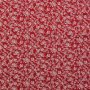 Tissu coton popeline Cottage Roses, rouge, blanc