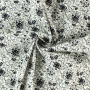Cotton-fabric Cottage Tendrils, white black