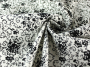 Cotton-fabric Cottage Tendrils, white black