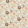 Baumwoll Popeline Cute Animals, beige