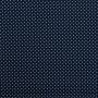 Tissu coton popeline à pois Dots, blanc – bleu marine
