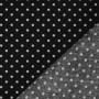 Tissu coton popeline à pois Dots, blanc – noir