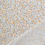 Tissu coton popeline Fleurs Flower Dance, blanc cassé