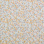 Tissu coton popeline Fleurs Flower Dance, blanc cassé
