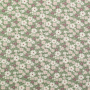 Tissu coton popeline Fleurs Flower Field, vert pâle