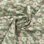 Tissu coton popeline Fleurs Flower Field, vert pâle