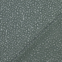 Popeline katoen Flying Dots, grijs