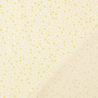 Tissu coton popeline Golden Stars, crème