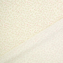 Tissu coton popeline petites branches de Noël, crème