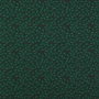Tissu coton popeline petites branches de Noël, vert foncé