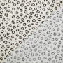 Popeline katoen leo dots, crèmekleurig
