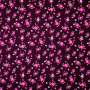 Tissu coton popeline petites fleurs Linnea, aubergine