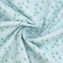 Tissu coton popeline Fleurs Little Flowers, bleu clair