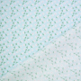 Tissu coton popeline Fleurs Little Flowers, bleu clair