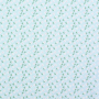 Tissu coton popeline Fleurs Little Flowers, bleu clair