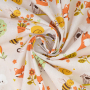 Katoenen popeline Little Fox, naturel