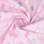 Baumwoll Popeline Little Unicorn, rosa