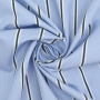 Cotton poplin Maxi Stripes Fibre Mood, light blue
