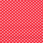 Katoen middelgrote stippen, rood