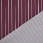 Cotton poplin Midi Stripes Fibre Mood, wine red