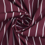 Cotton poplin Midi Stripes Fibre Mood, wine red