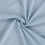 Tissu coton popeline mini Coeurs, bleu clair