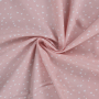Tissu coton popeline mini Coeurs, rose millennial