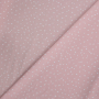 Tissu coton popeline mini Coeurs, rose millennial
