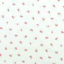 Tissu coton popeline Mini Cerises, blanc cassé