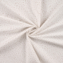 Tissu coton popeline à pois mini, blanc cassé