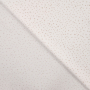 Tissu coton popeline à pois mini, blanc cassé