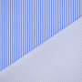 Cotton poplin Mini Stripes Fibre Mood, blue