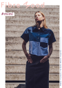 Cotton poplin Mini Stripes Fibre Mood, blue