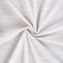 Katoen popeline mini stripes, gebroken wit