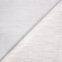 Katoen popeline mini stripes, gebroken wit