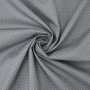 Tissu coton popeline à petits pois, gris