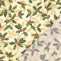 Tissu coton popeline Mistletoe, crème