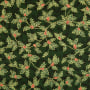 Tissu coton popeline Mistletoe, vert foncé