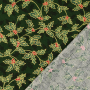 Tissu coton popeline Mistletoe, vert foncé
