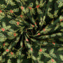 Tissu coton popeline Mistletoe, vert foncé