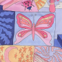 Tissu coton popeline Nerida Hansen Little Creatures, bleu